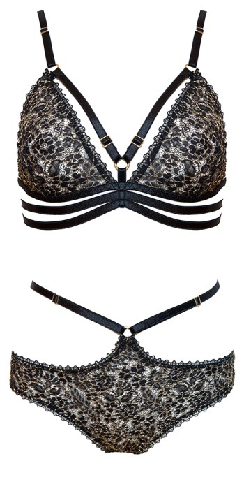 The 'Ela' set from my last collection uses a leavers lace from the last remaining English manufacturer. Design by Karolina Laskowska