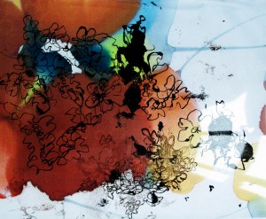 Scribbles on silk photocopies that led me to my final fabric decisions