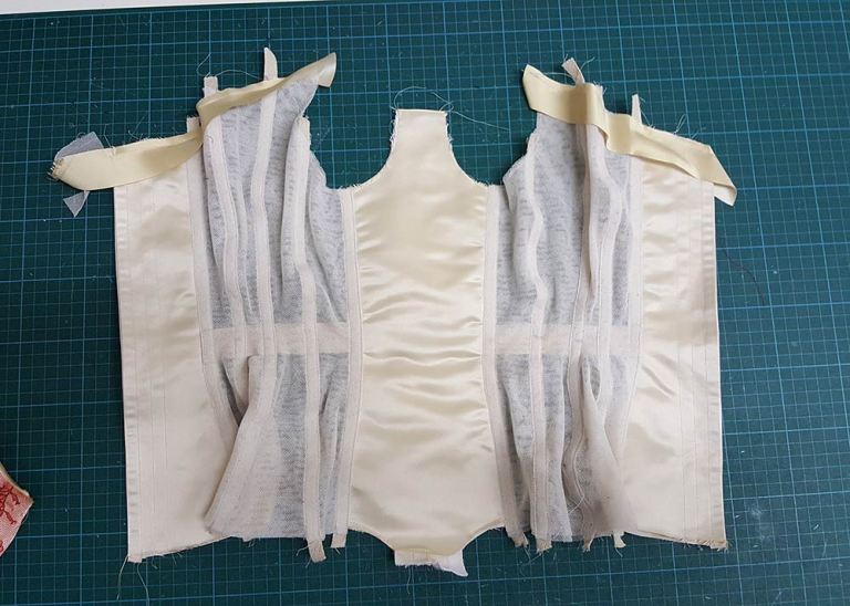 Corset base exterior, mid-construction Photo by Karolina Laskowska