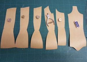 Corset pattern. Photo by Karolina Laskowska