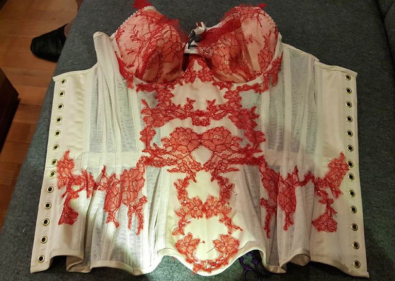 At the end of the second day of lace stitching. Photo by Karolina Laskowska