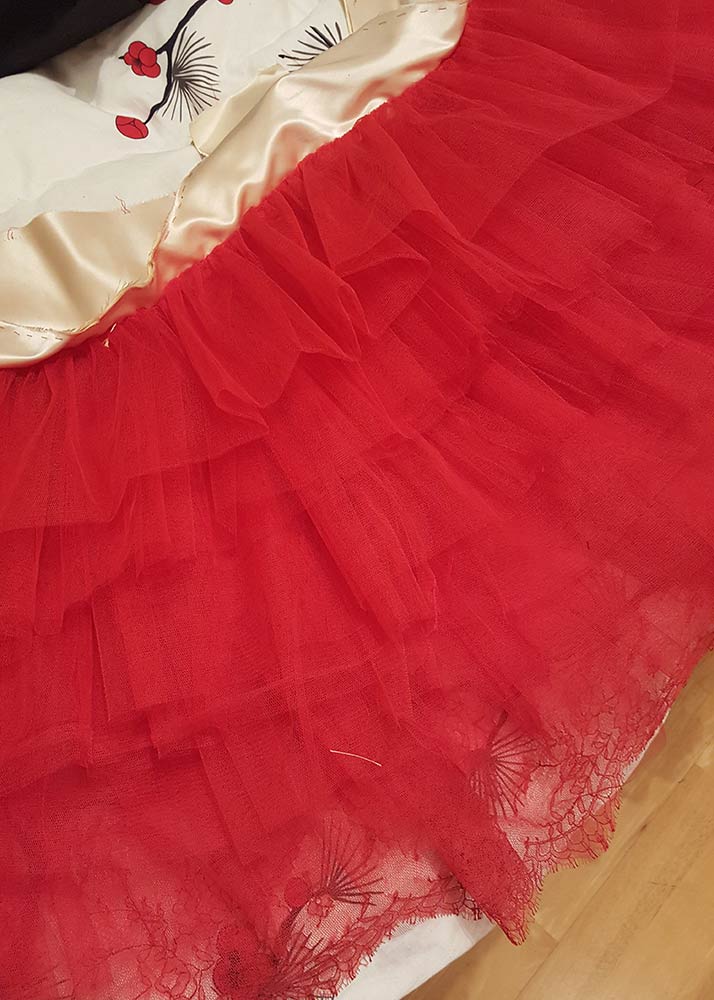 All the tulle ruffles!  Photo by Karolina Laskowska